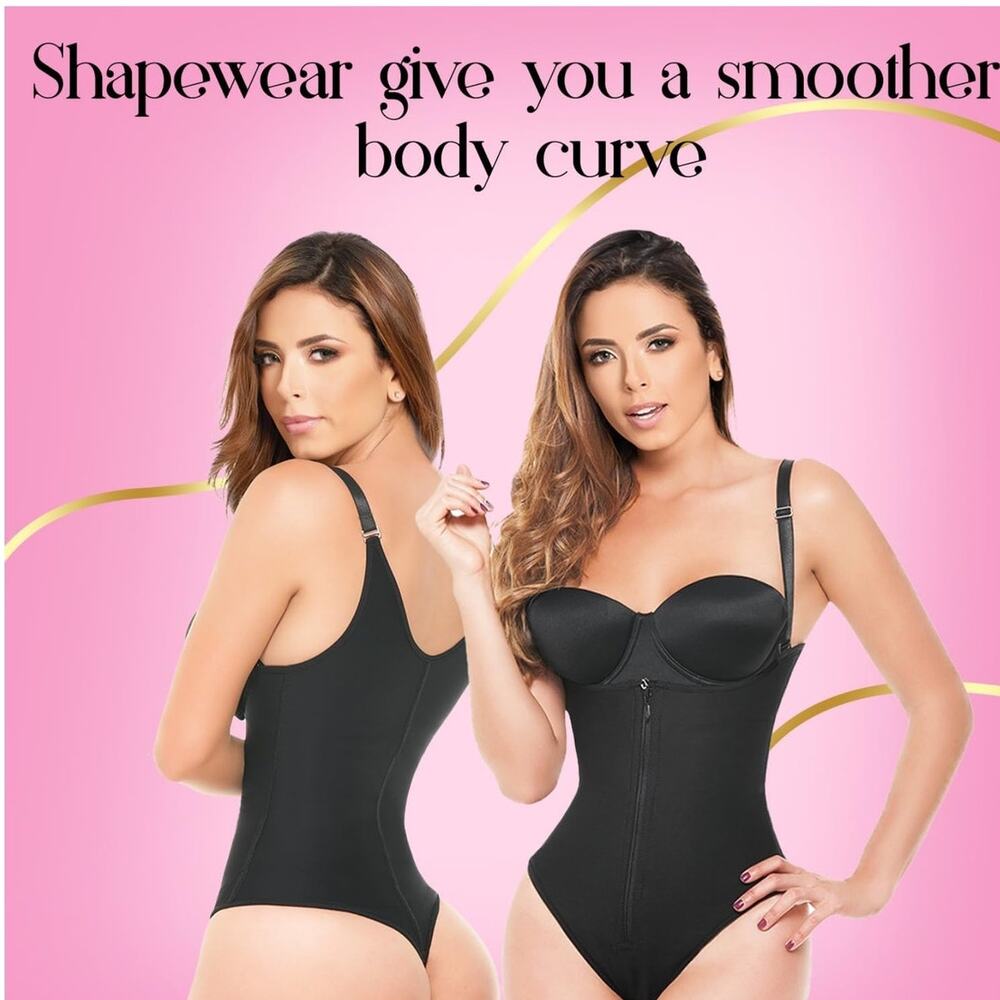 NWOT Ann Michell Briana Post-Surgery Open Bust Bodysuit Hourglass Shapewear S